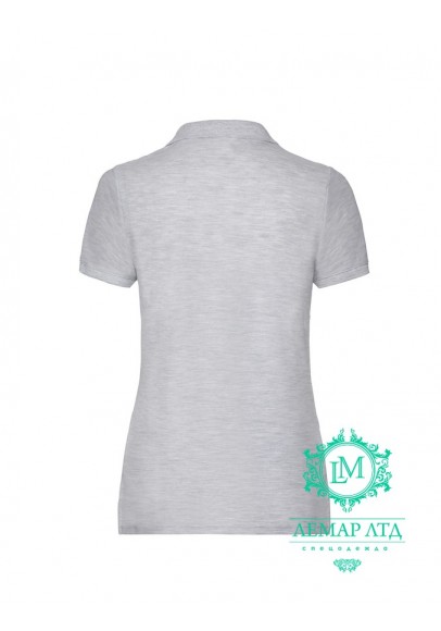Футболка поло жіноча 65/35 Fruit of the Loom grey