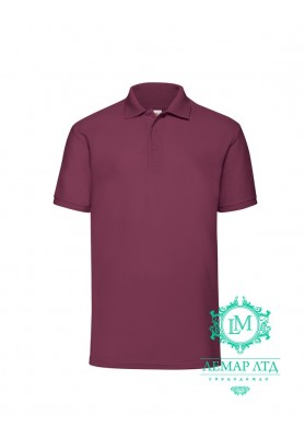 Футболка поло мужская 65/35 Fruit of the Loom burgundy