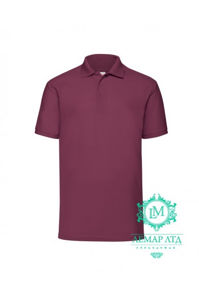Футболка поло чоловіча 65/35 Fruit of the Loom burgundy