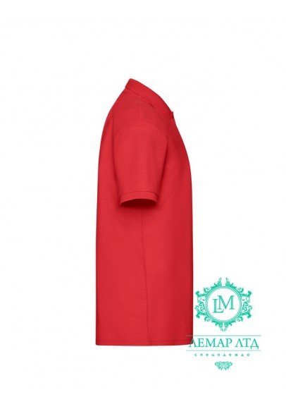 Футболка поло чоловіча 65/35 Fruit of the Loom red