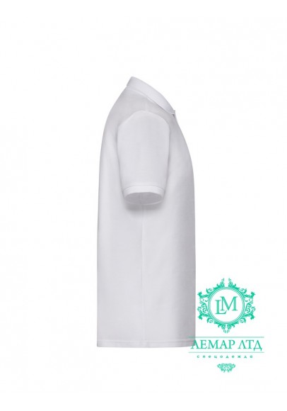 Футболка поло чоловіча 65/35 Fruit of the Loom white