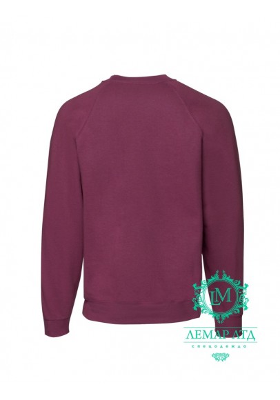 Світшот CLASSIC RAGLAN SWEAT burgundy