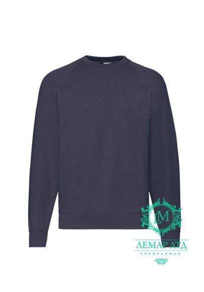 Світшот Fruit of the Loom Lightweight Raglan Sweat deep navy