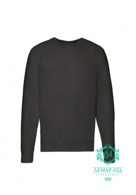 Свитшот Fruit of the Loom Lightweight Raglan Sweat black