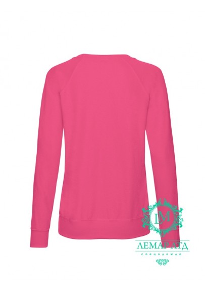 Світшот жіночий Lightweight Raglan Sweat Ladies fuchsia
