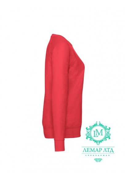 Світшот жіночий Lightweight Raglan Sweat Ladies red