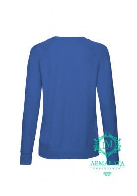 Свитшот женский Lightweight Raglan Sweat Ladies royal blue