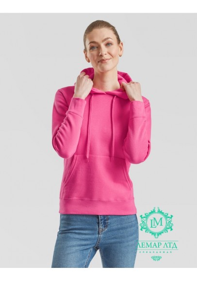 Худі Fruit of the Loom Hooded Sweat Ladies fuchia