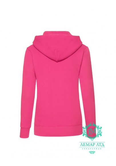 Худі Fruit of the Loom Hooded Sweat Ladies fuchia