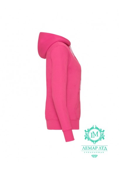 Худі Fruit of the Loom Hooded Sweat Ladies fuchia