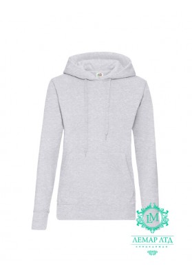 Худі Fruit of the Loom Hooded Sweat Ladies heather grey