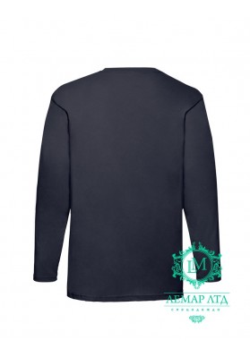  Футболка с длинным рукавом Fruit of the Loom Valueweight long navy