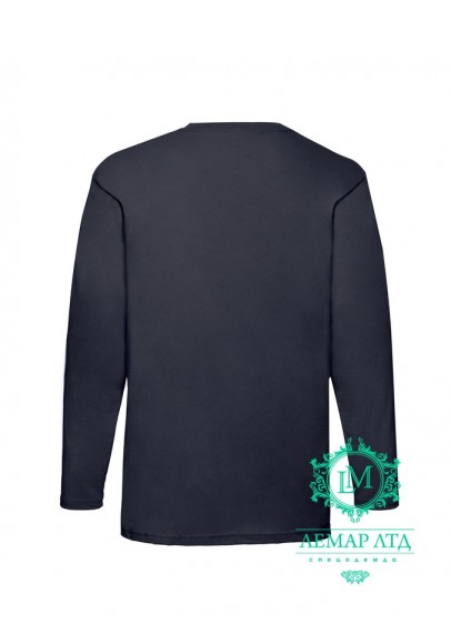  Футболка з довгим рукавом Fruit of the Loom Valueweight long navy