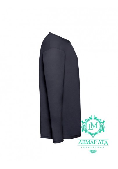 Футболка з довгим рукавом Fruit of the Loom Valueweight long navy