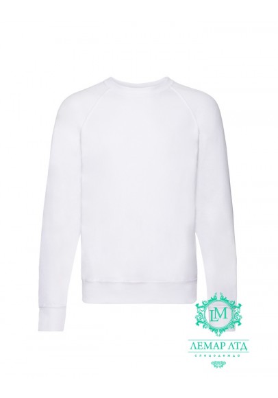 Світшот Fruit of the Loom Lightweight Raglan Sweat white