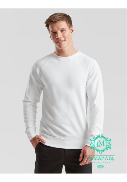 Світшот Fruit of the Loom Lightweight Raglan Sweat white